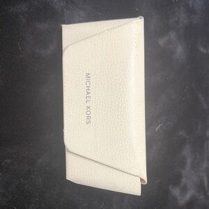 Michael Kors Ivory Textured Clutch